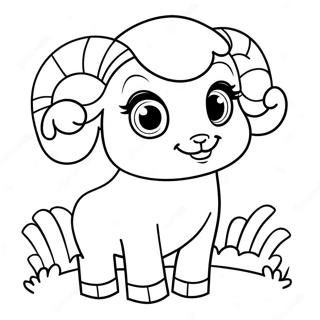 Cute Baby Ram Coloring Page 65504-51830