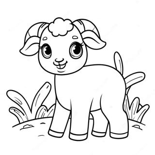 Cute Baby Ram Coloring Page 65504-51832