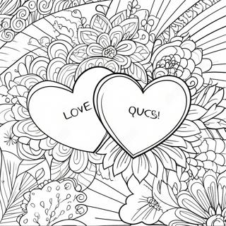 Romantic Love Quotes Coloring Pages