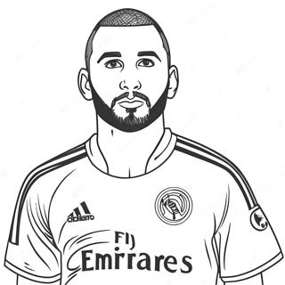 Benzema Fußballstar Ausmalbild 65523-51871