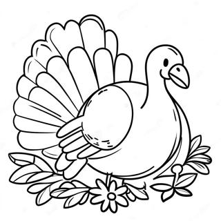 Build Your Own Turkey Coloring Pages