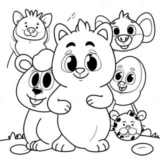 Pajanimals Coloring Page 65563-51907