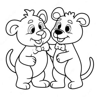 Pajanimals Playing Together Coloring Page 65564-51895