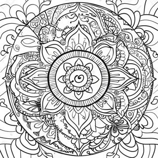 Trippy Chakra Mandala Coloring Page 65583-51902