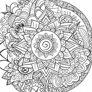 Trippy Chakra Mandala Coloring Page 65583-51903