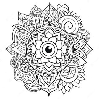 Trippy Chakra Coloring Pages