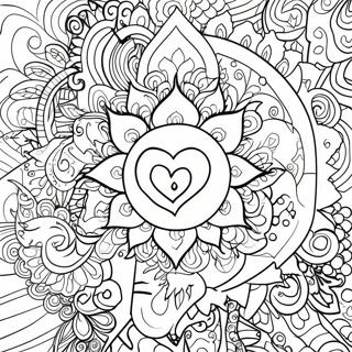 Colorful Chakra Energy Flow Coloring Page 65584-51898