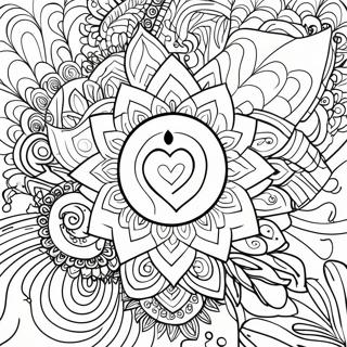 Colorful Chakra Energy Flow Coloring Page 65584-51899