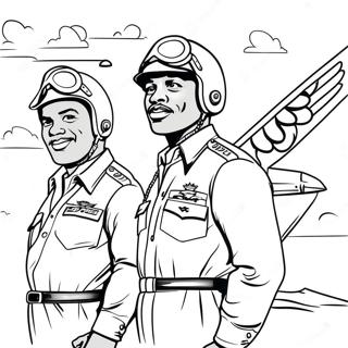 Tuskegee Airmen Coloring Page 65653-51966