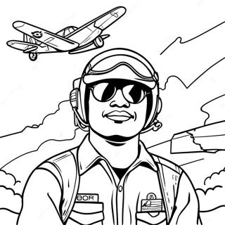 Tuskegee Airmen Coloring Page 65653-51967