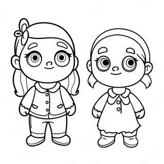 Wednesday And Enid Coloring Page 65663-51970