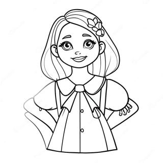 Enid's Colorful Outfit Coloring Page 65664-51989