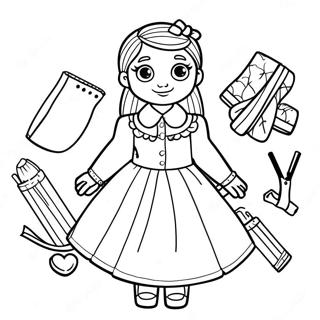 Enid's Colorful Outfit Coloring Page 65664-51991