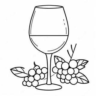 Wine Coloring Pages