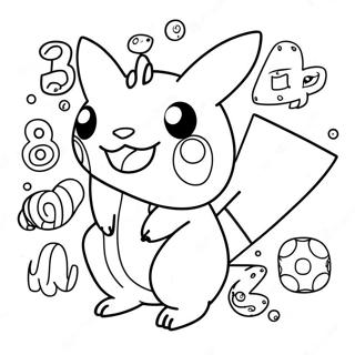 Pokemon Math Coloring Page 65693-52002