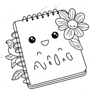 Diary Coloring Pages