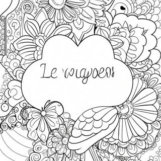 Words Of Encouragement Coloring Page 65743-52046