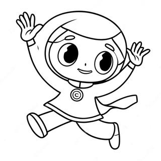 Wordgirl In Action Coloring Page 65784-52070