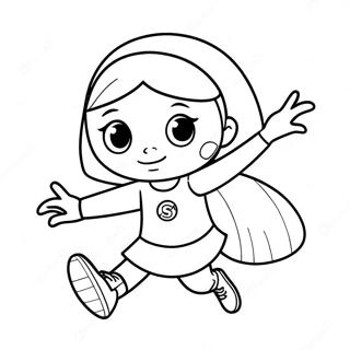 Wordgirl In Action Coloring Page 65784-52071