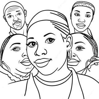 Black People Coloring Page 65793-52078