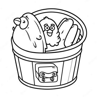 Kfc Bucket Of Chicken Coloring Page 65804-52083