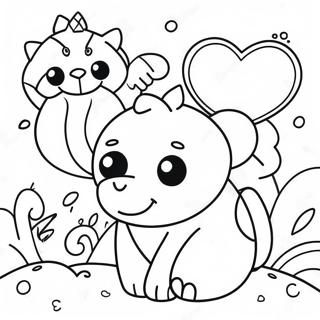 Colorful Britto Animals Coloring Page 65844-52117