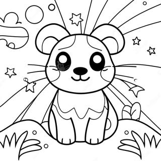 Colorful Britto Animals Coloring Page 65844-52120