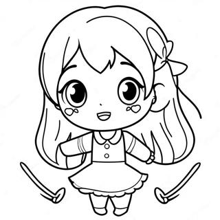 Yandere Simulator Chibi Kleurplaat 65854-52136