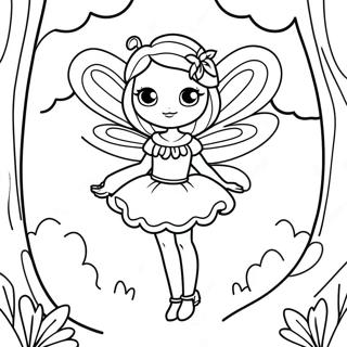 Magical Fairy In Enchanted Forest Coloring Page 65884-52137