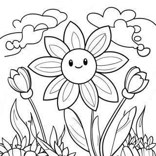 Lente Bloemen Kleurplaat 6590-5275