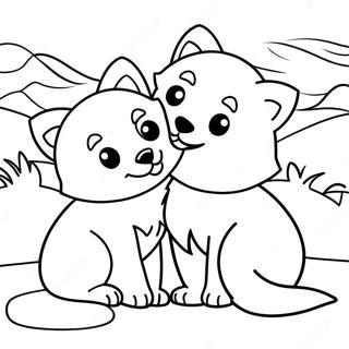 Arctic Wolf Coloring Pages