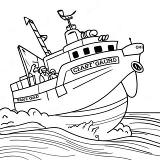 Coast Guard Coloring Pages