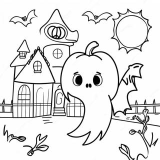 Spooky Month Halloween Coloring Page 66003-52240