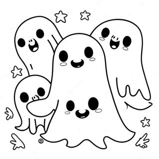 Creepy Ghosts Coloring Page 66004-52241