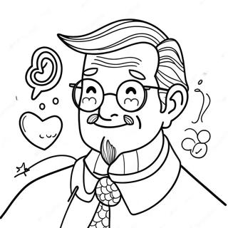 Happy Fathers Day Uncle Coloring Pages