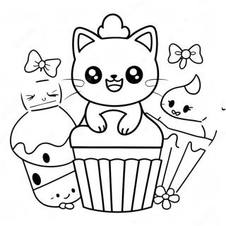 Cute Chococat With Friends Coloring Page 6601-5264