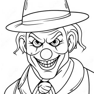 Gangster Scary Clown Coloring Page 66113-52326