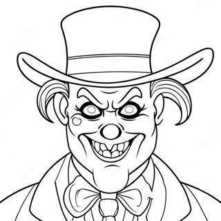 Gangster Scary Clown Coloring Page 66113-52328