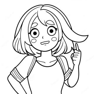 Uraraka Coloring Page 66123-52335