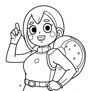 Uraraka In Hero Costume Coloring Page 66124-52346