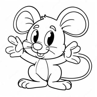 Pagina De Colorat Cu Jerry Mouse Jucăuș 66155-52358