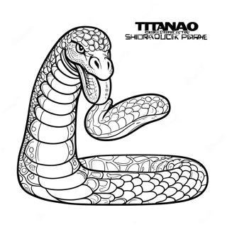 Titanoboa Coloring Pages