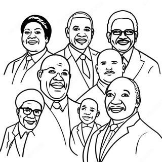 February Black History Month Coloring Pages