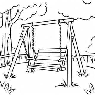 Swing Coloring Pages