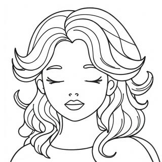 Hair Coloring Pages