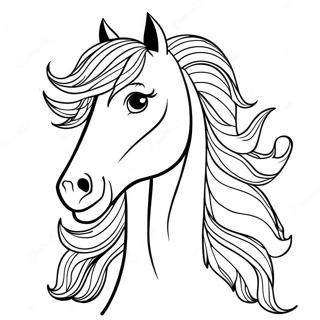 Friesian Horse Coloring Page 66214-52397