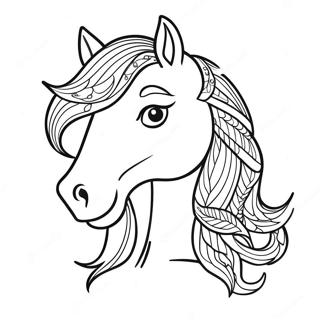 Friesian Horse Coloring Page 66214-52399