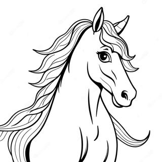 Friesian Horse Coloring Page 66214-52400