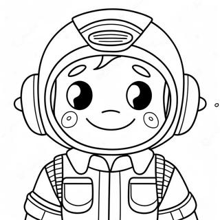 Cute Cartoon Pilot Coloring Page 66235-52422