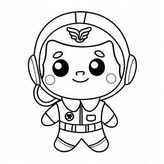 Cute Cartoon Pilot Coloring Page 66235-52423